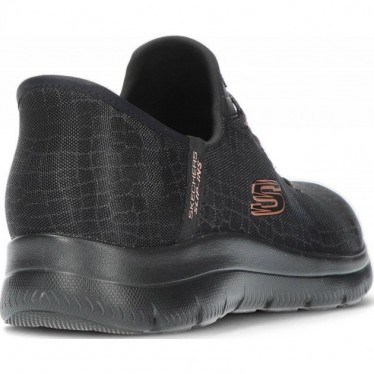 SKECHERS Baskets à enfiler pour femmes 150128 BLACK_GOLD