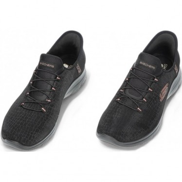 SKECHERS Baskets à enfiler pour femmes 150128 BLACK_GOLD