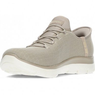 SKECHERS Baskets à enfiler pour femmes 150128 TAUPE