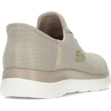 SKECHERS Baskets à enfiler pour femmes 150128 TAUPE
