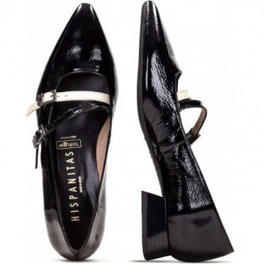 HISPANITAS ballerine à pointes fines BHI243567 BLACK_C003
