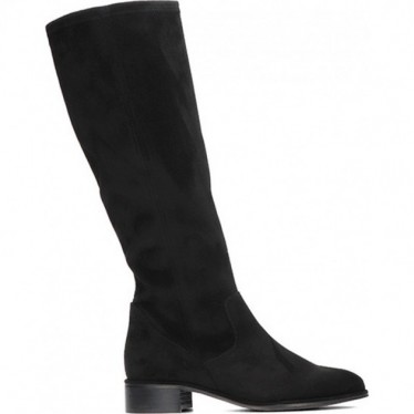 Bottes hautes pour femmes par PEDRO MIRALLES 28161 en daim extensible NEGRO