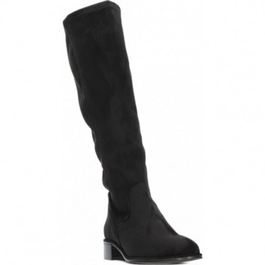 Bottes hautes pour femmes par PEDRO MIRALLES 28161 en daim extensible NEGRO