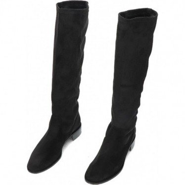 Bottes hautes pour femmes par PEDRO MIRALLES 28161 en daim extensible NEGRO