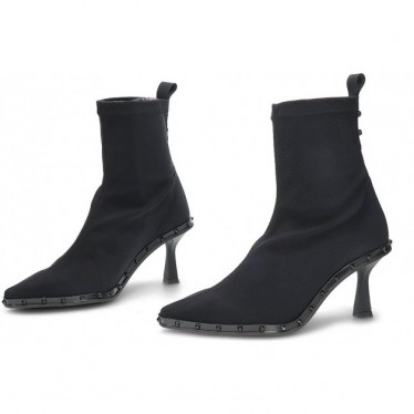 Pedro Miralles bottines en tissu élastique 28607 Toronto NEGRO