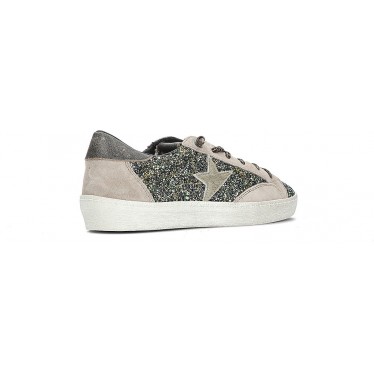 Baskets femme pailletées Cetti C-1342 GRIS