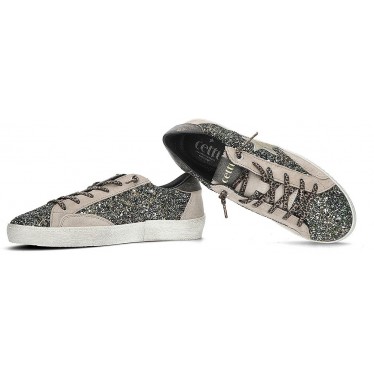 Baskets femme pailletées Cetti C-1342 GRIS