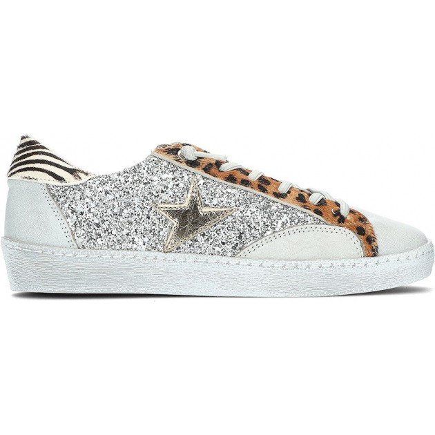 Baskets femme pailletées Cetti C-1342 BLANCO Baskets femme pailletées Cetti C-1342 BLANCO