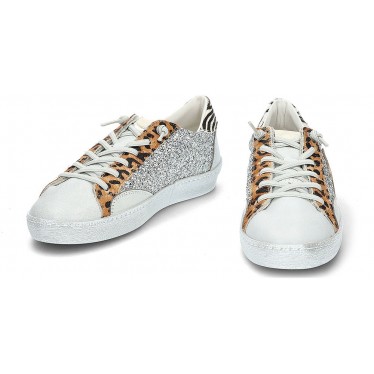 Baskets femme pailletées Cetti C-1342 BLANCO