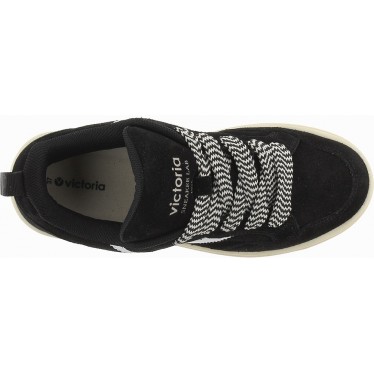 VICTORIA Séoul Baskets surdimensionnées en daim 1257128 NEGRO