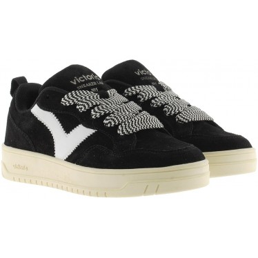 VICTORIA Séoul Baskets surdimensionnées en daim 1257128 NEGRO