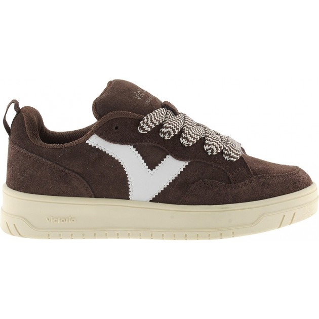 VICTORIA Séoul Baskets surdimensionnées en daim 1257128 CHOCOLATE