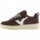 VICTORIA Séoul Baskets surdimensionnées en daim 1257128 CHOCOLATE