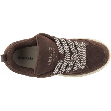 VICTORIA Séoul Baskets surdimensionnées en daim 1257128 CHOCOLATE
