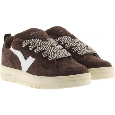 VICTORIA Séoul Baskets surdimensionnées en daim 1257128 CHOCOLATE