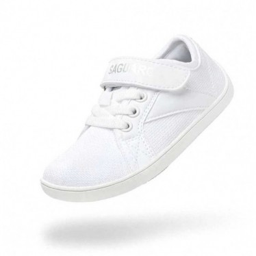 SAGUARO Luck I Baskets pieds nus unisexes respectueuses WHITE