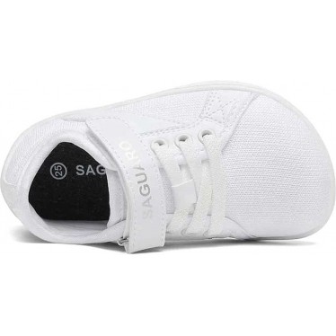 SAGUARO Luck I Baskets pieds nus unisexes respectueuses WHITE