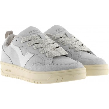 VICTORIA Séoul Baskets surdimensionnées en daim 1257128 GRIS