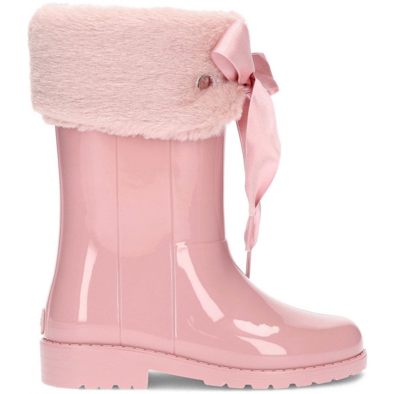 BOTTES D'EAU EN CUIR VERNI SOFT W10239 ROSA