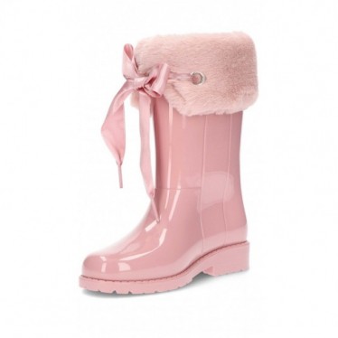 BOTTES D'EAU EN CUIR VERNI SOFT W10239 ROSA