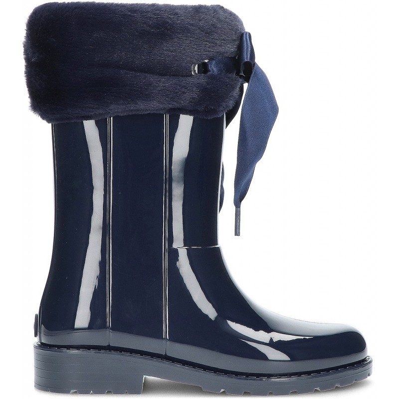 BOTTES D'EAU EN CUIR VERNI SOFT W10239 NAVY