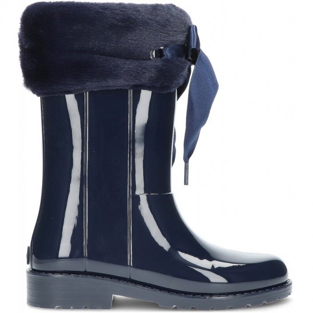 BOTTES D'EAU EN CUIR VERNI SOFT W10239 NAVY