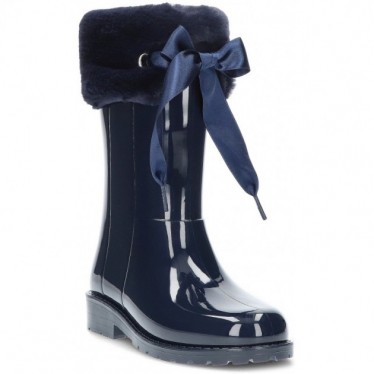 BOTTES D'EAU EN CUIR VERNI SOFT W10239 NAVY