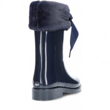 BOTTES D'EAU EN CUIR VERNI SOFT W10239 NAVY