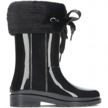 BOTTES D'EAU EN CUIR VERNI SOFT W10239 BLACK
