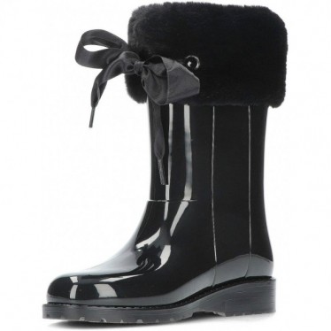 BOTTES D'EAU EN CUIR VERNI SOFT W10239 BLACK