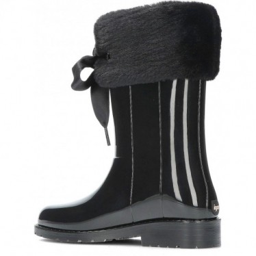BOTTES D'EAU EN CUIR VERNI SOFT W10239 BLACK