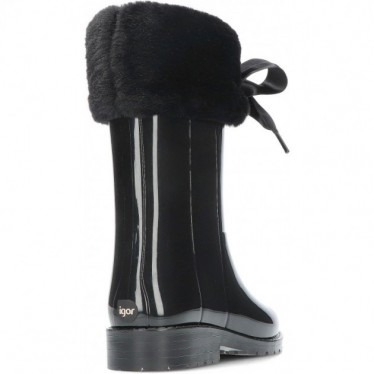 BOTTES D'EAU EN CUIR VERNI SOFT W10239 BLACK