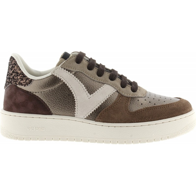 Victoria Sneaker 1258257 Madrid Métallisé PLATINO