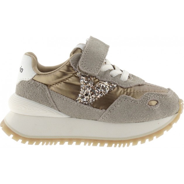 Baskets VICTORIA Viento Enfant Métallisé 1157105 PLATINO