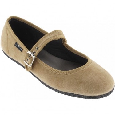 Ballerine VICTORIA Oda Mercedes Velours 104913 MIEL