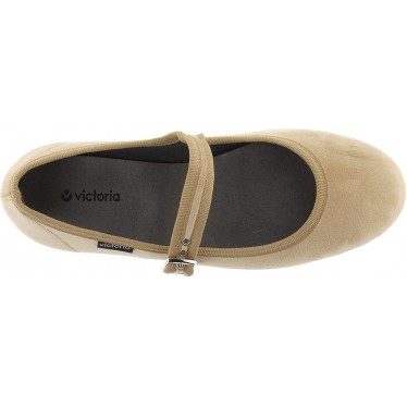 Ballerine VICTORIA Oda Mercedes Velours 104913 MIEL