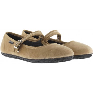 Ballerine VICTORIA Oda Mercedes Velours 104913 MIEL