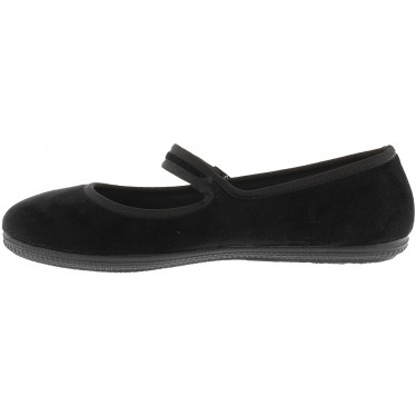Ballerine VICTORIA Oda Mercedes Velours 104913 NEGRO