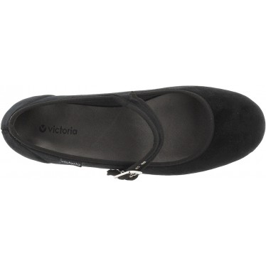 Ballerine VICTORIA Oda Mercedes Velours 104913 NEGRO