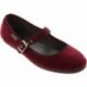 Ballerine VICTORIA Oda Mercedes Velours 104913 BURDEOS