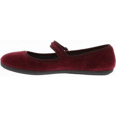 Ballerine VICTORIA Oda Mercedes Velours 104913 BURDEOS