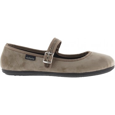 Ballerine VICTORIA Oda Mercedes Velours 104913 BEIGE