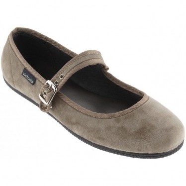 Ballerine VICTORIA Oda Mercedes Velours 104913 BEIGE