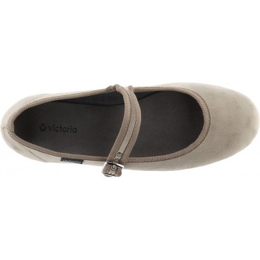 Ballerine VICTORIA Oda Mercedes Velours 104913 BEIGE