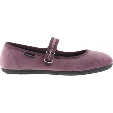 Ballerine VICTORIA Oda Mercedes Velours 104913 MALVA