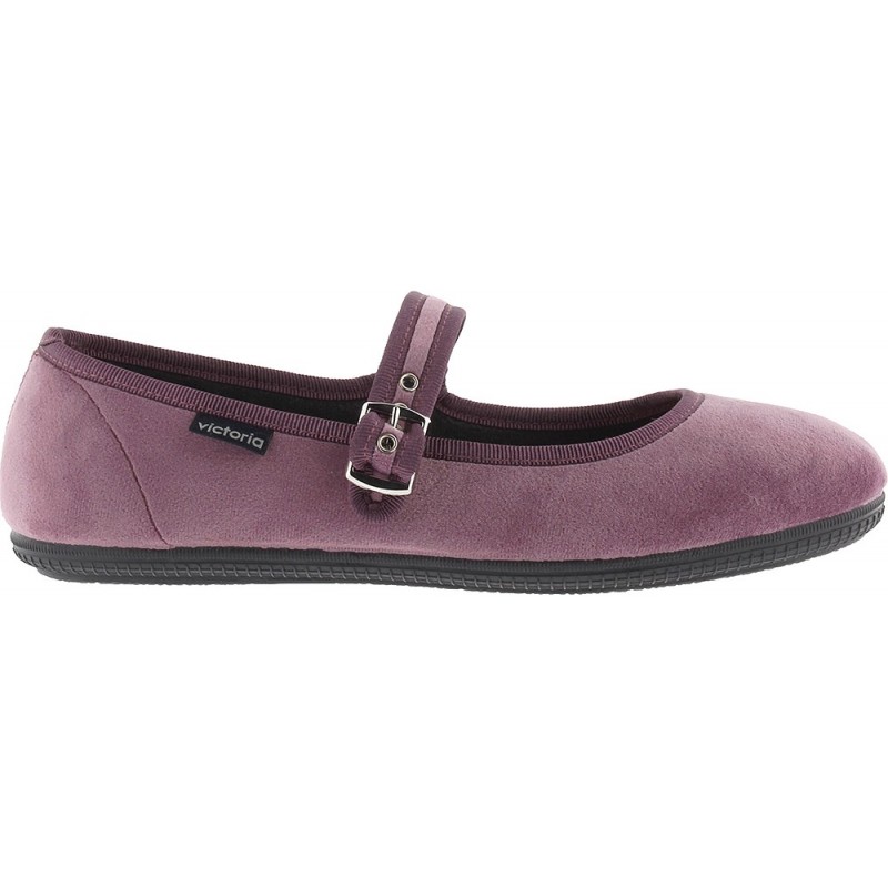 Ballerine VICTORIA Oda Mercedes Velours 104913 MALVA