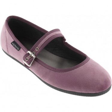 Ballerine VICTORIA Oda Mercedes Velours 104913 MALVA