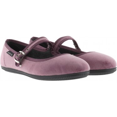 Ballerine VICTORIA Oda Mercedes Velours 104913 MALVA