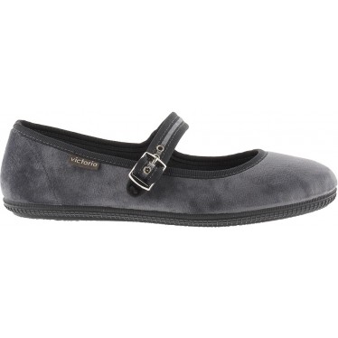 Ballerine VICTORIA Oda Mercedes Velours 104913 GRIS