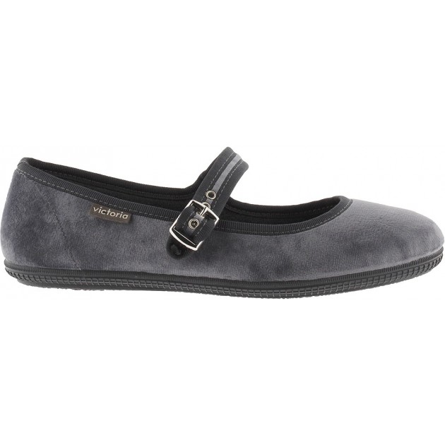 Ballerine VICTORIA Oda Mercedes Velours 104913 GRIS Ballerine VICTORIA Oda Mercedes Velours 104913 GRIS